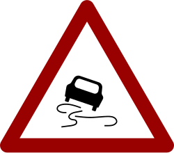 路滑 · Slippery road