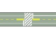 斑馬紋行人穿越道線 · Zebra-stripe pedestrian crossing line