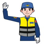 前方來車停止 · Oncoming traffic stop