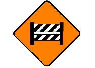 道路封閉 · Road closed