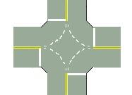 路口行車導引線 · Intersection traffic guidance line