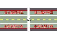 禁止臨時停車線 · No stopping line