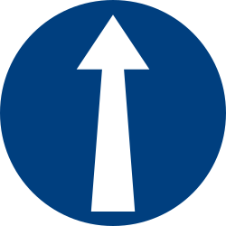 遵行方向 · Mandatory direction of travel